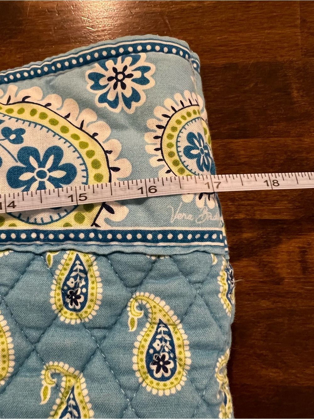Vera Bradley Bermuda Blue (retired) Large Tote Bag - Picture 5 of 9
